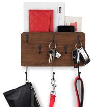 Wallniture Norfolk Entryway Organizer Wall Mounted Mail Letter Holder Rack