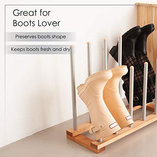 INNOKA 6 Pairs Boot Rack Free Standing Organizer, Easy to Assemble