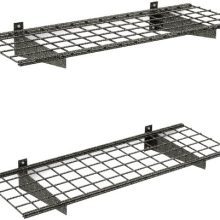 HyLoft 45-Inch by 15-Inch Garage Wall Shelf Storage, Hammertone