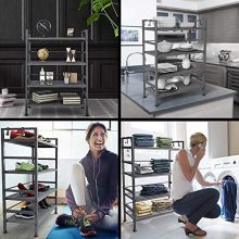 EKNITEY Metal Storage Rack, Adjustable Steel Shelving Units Utility Storage Shelf
