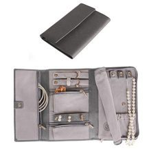 CASE ELEGANCE Saffiano Leather Travel Jewelry Case - Jewelry Organizer