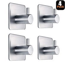 Adhesive Hooks Heavy Duty Wall Hooks Waterproof Stainless Steel Hooks