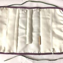 Jewelry Roll in a Glencoe Thistle Design.