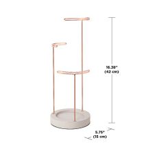 Umbra Tesora 3-Tier Jewelry Stand, Earring Holder, Accessory Organizer and Display
