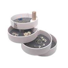 mono living 4Tier Jewelry Accessory Key Catchall Tray Organizer Tray Tower