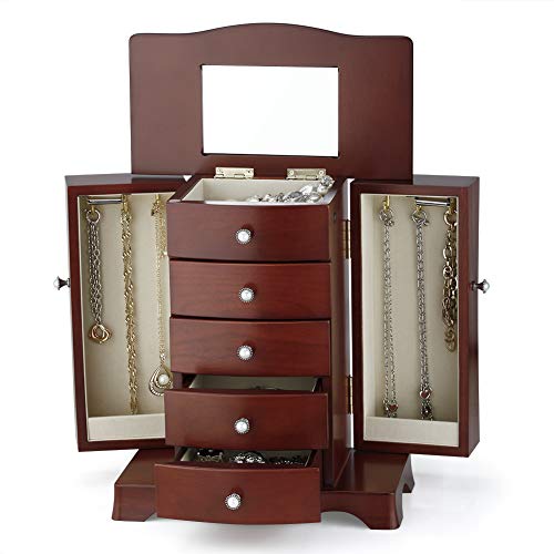 RR ROUND RICH DESIGN Jewelry Box - Made of Solid Wood