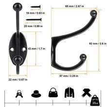 E-Senior Wall Hooks Coat Hooks Towel Hook for Hanging Heavy Duty Hat Hook