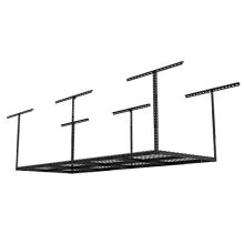 Fleximounts 3x8 Overhead Garage Storage Rack Adjustable Ceiling Storage Rack