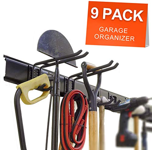 Ultrawall Garage Wall Organizer,9PC Garage Tool Hook