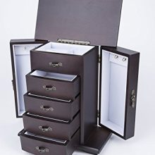 Saganizer Cherry Wooden Jewelry Box Organizer