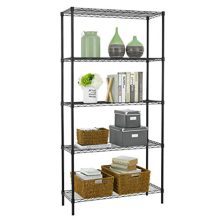 5 Shelf Wire Shelving Unit Garage NSF Metal Shelf Organizer Large Storage Shelves