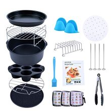 Creativefine Air Fryer Accessories Kit 12 pcs-Roasting Racks with Skewers