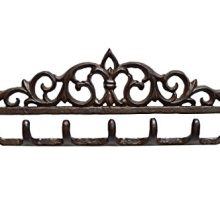 gasare, Key Holder Wall Hooks, Entryway Key Rack, Fleur De Lis Décor