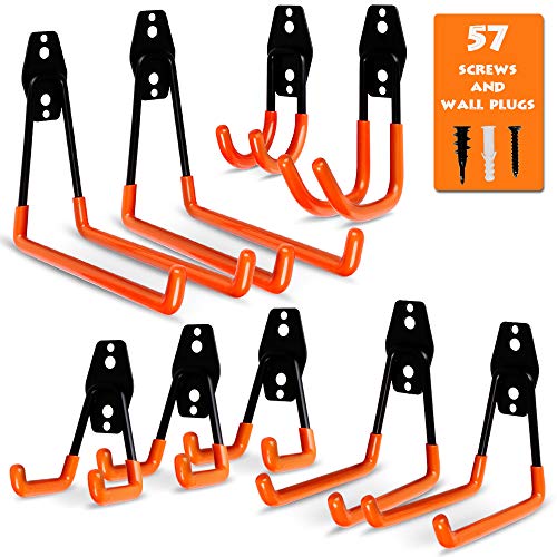 Garage Storage Utility Hooks, 9 Pcs Heavy Duty Hooks for Organizing Power Tools