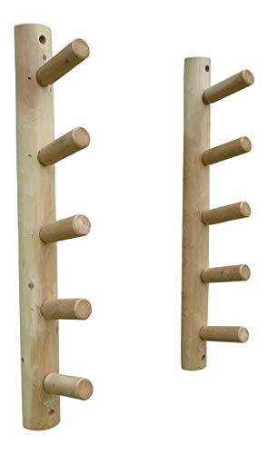 10 Slot Wall Mounted Ski Rack Unfinished