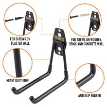 5pcs Heavy Duty Wall Hooks for Garage Storage System Kitchen Organizer