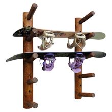 5 Place Ski and Snowboard Wall Rack Canyon Brown