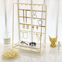 MORIGEM Jewelry Organizer, 5 Tier Jewelry Stand, Decorative Jewelry Holder