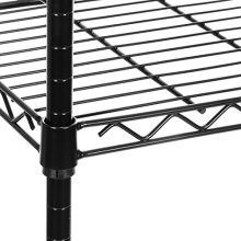 Seville Classics 5-Tier Black Epoxy Steel Wire Shelving
