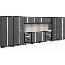 NewAge Products Bold 3.0 Gray 14 Piece Set, Garage Cabinets