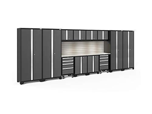 NewAge Products Bold 3.0 Gray 14 Piece Set, Garage Cabinets