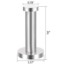 Versatile and Stylish: 6-Piece Stainless Steel Wall-Mount Hooks for Easy Home Organization