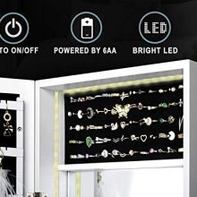 Organize Your Jewelry with the LED Light Jewelry Cabinet Armoire