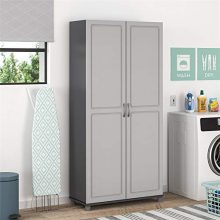 SystemBuild Kendall 36" Utility Storage Cabinet, Gray