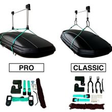 StoreYourBoard Cargo Box Ceiling Storage Hoist | Rooftop Carriers Hi-Lift Pro Garage
