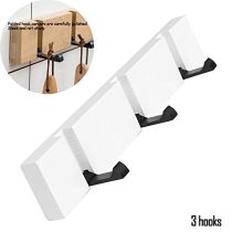 TZAMLI Coat Rack, Wall-Mounted Natural Bamboo Coat Rack, Large Size
