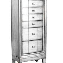 Hives and Honey Natalie Jewelry Armoire, Silver