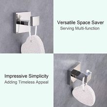 Bath Towel Hook, Angle Simple Solid Metal Bathroom Shower Square Hook