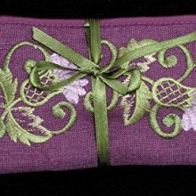 Jewelry Roll in a Glencoe Thistle Design.