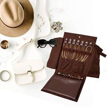 DECOLUXE Jewelry Travel Organizer for Storing Rings, Necklaces