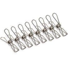 8 pcs, Multipurpose Clothes pins, 3.5 inch, Heavy Duty Stainless Steel Clothespins, Haning Clips Hooks Pins Wire Clips, for Home/Kitchen/Laundry/Office Use(Big)