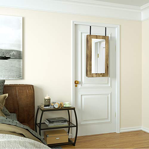SRIWATANA Jewelry Cabinet Armoire, Solid Wood Jewelry Organizer