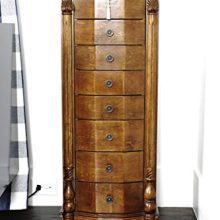 Alveare Home Anastasia Standing Jewelry Armoire, Walnut