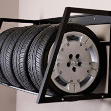 HyLoft Heavy Duty Adjustable Garage Wall Multi-Tire Rack Storage