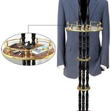 Extra Tall Espresso Wooden Valet Stand