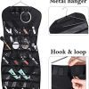 MISSLO Dual Sided Hanging Jewelry Organizer with 40 Pockets and 24 Hook
