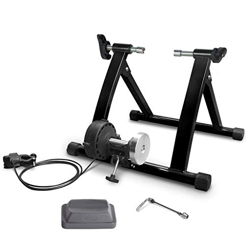 Bike Trainer Stand | Exercise Magnetic Stand with Noise Reduction Wheel