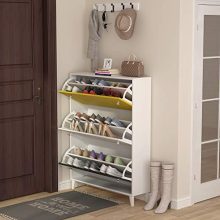 Tribesigns Modern 3 Drawer Shoe Cabinet, 3-Tier Shoe Rack Storage Organizer