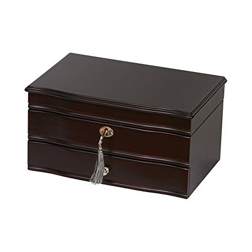 Mele & Co. Davina Wooden Jewelry Box, Ring, Necklace