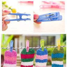 DurReus 2 Inch Small Plastic Colored Clothes Pins for Pictures Travel Laundry