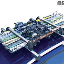 MENABO Silver Ice 3.0 Sliding Rack for 5 Skis or 2 Snowboards