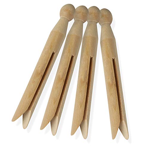 Honey-Can-Do Round Wooden Clothespins