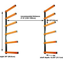KASTFORCE Lumber Storage Rack 6-Level System 110 lbs per Level