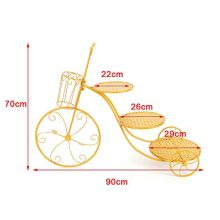 3-Tier Bike Shape Cake Stand Potted Plant Stand Wedding Birthday Party