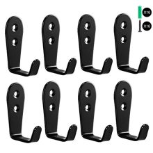 Wall Hooks 8 Pcs,Flyisland Coat Hooks Garage Hook Wall Mounted Hat Hangger