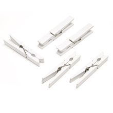 Darice White, 2 7/8 inch Clothespins Large Size Clothepins, Original Version, 48 Piece